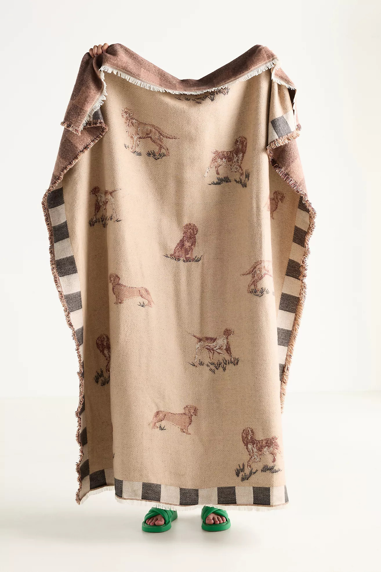 Woven Jacquard Patterned Throw Blanket | Anthropologie (US)