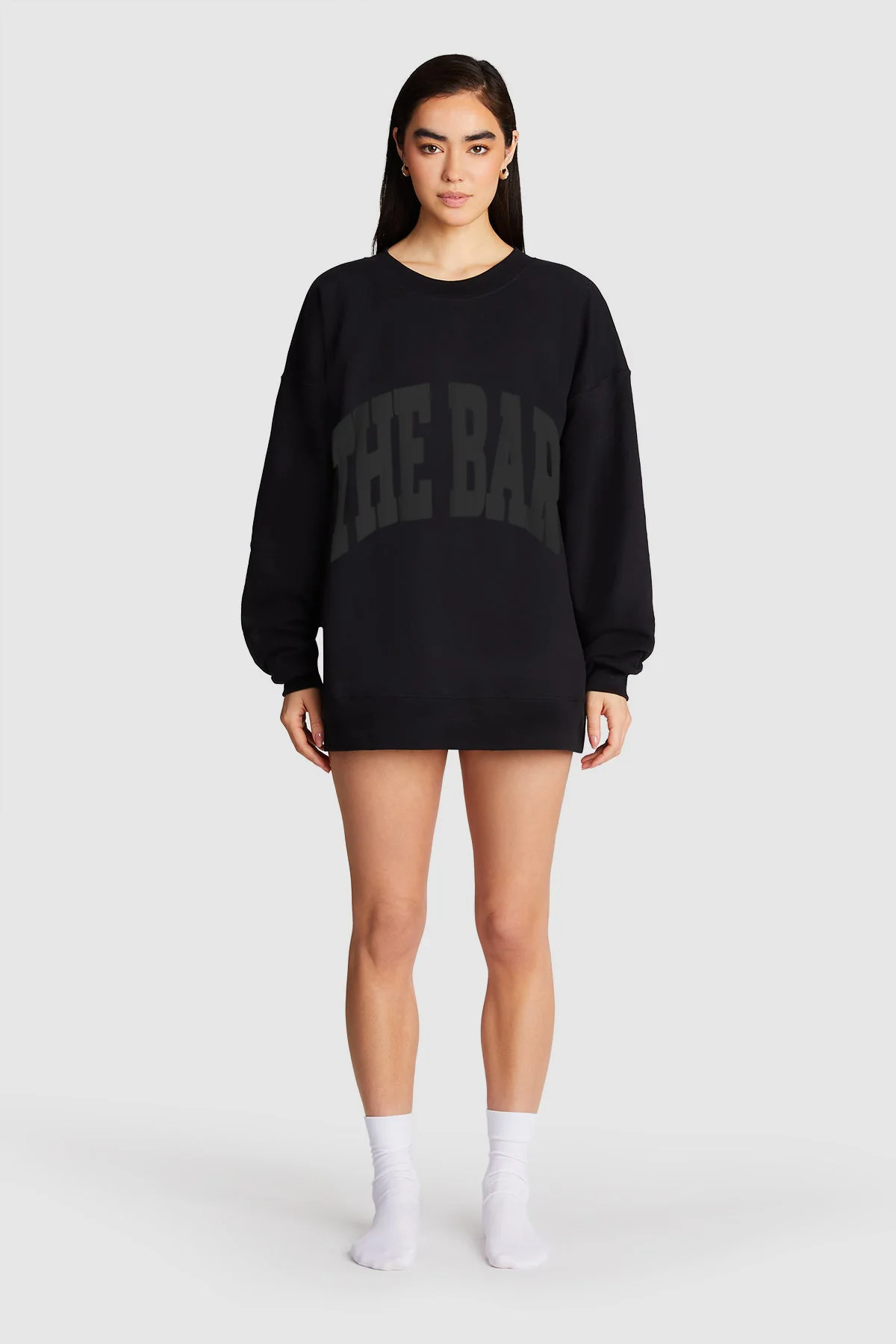 VARSITY SWEATSHIRT BLACK | The Bar