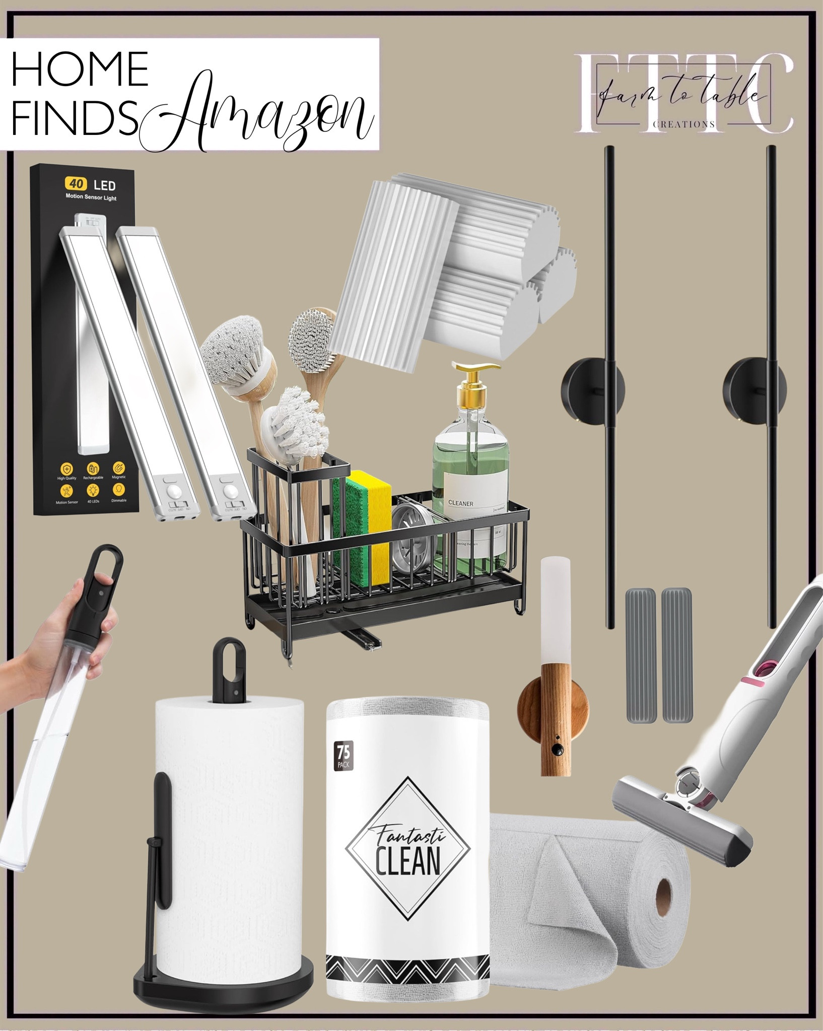 Amazon Home Finds. Follow @farmtotablecreations on Instagram for more inspiration.

Towel Holder | microfiber cleaning cloth | under cabinet lighting | battery operated wall sconces | kitchen sink, sponge holder | portable self squeeze short mop | dusting sponge 

Cleaning | Kitchen Finds | Living Room | Dining Room | Dining Room Artwork | Bathroom Finds | Bedroom Finds | Bedroom Furniture | nightstands | Home Decor| Fireplace Decor | Spring Refresh |  Bedroom Finds | Neutral Stems | Spring Stems | Bookshelf Decor | Bedroom Space | Cozy  Corner | Bathroom | Curated Entryway | Spring  Decor | End of Year Clearance | Trending Decor | Viral Decor  | Coffee Table Decor | Neutral Decor | Fall Stem Sale | Target Finds | Skinny Bench | Bedroom | Living Room | Breakfast Nook | Amazon Home | Target Sale | Loloi Rugs | Magnolia Home | console table | console table styling | faux stems | entryway space | front porch decor | neutral decor | entryway decor | cozy home | affordable decor |  home decor | home inspiration | console styling | entryway rug | cozy moody home | moody home decor | neutral home | bathroom decor | living room | spring decor | Hearth & Hand | Studio McGee | 2025 Home Trends | trending home | Crate&Barrel 




#LTKFindsUnder50 #LTKSaleAlert #LTKHome