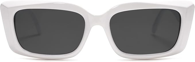 SOJOS Trendy Rectangular Sunglasses Womens Face 90's Retro Shades Sunnies Gafas de sole Chunky An... | Amazon (US)