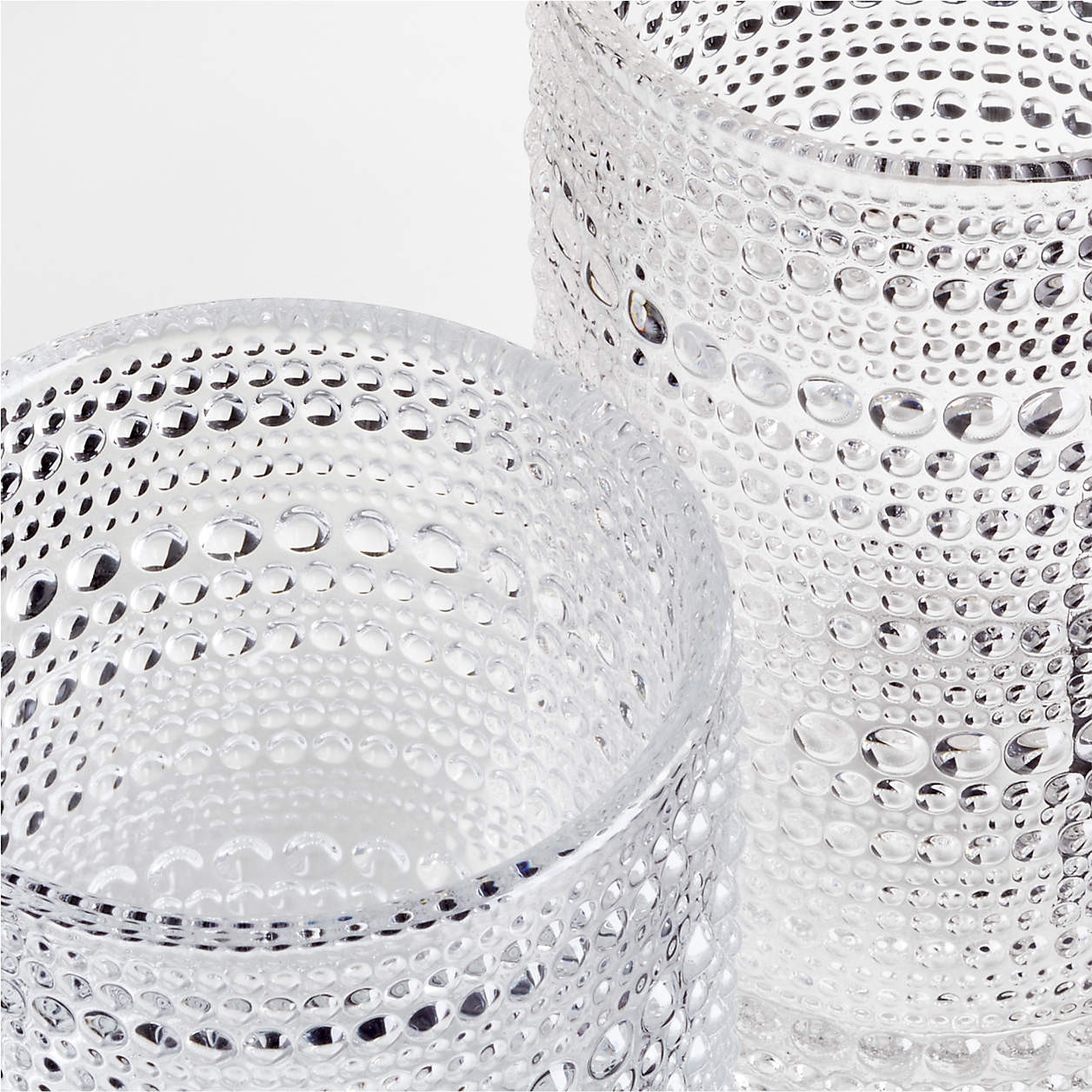 Alma Clear Vintage Double Old-Fashioned Glass + Reviews | Crate & Barrel | Crate & Barrel