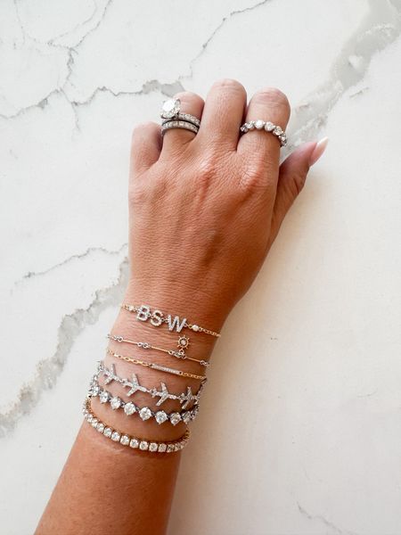My airplane bracelet! 
Use code WHITNEY for 15% off SITEWIDE at RWFINE! 

#LTKWedding #LTKGiftGuide