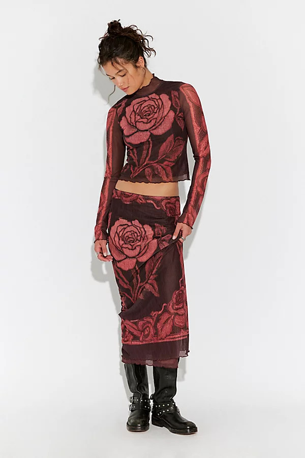 The Shadow Printed Midi Skirt Set | Free People (Global - UK&FR Excluded)