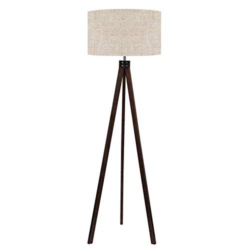 LEPOWER Wood Tripod Floor Lamp, Mid Century Standing Reading Light for Living Room, Bedroom, Study R | Amazon (US)