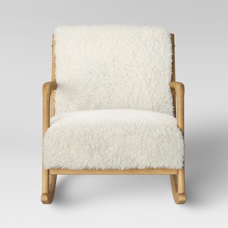 Esters Wood Armchair Sherpa White - Project 62™ | Target