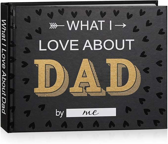 Artmag What I Love about Dad, 50 Things Fill-in-the-Blank Journal Love Mini Book for Father's Day... | Amazon (US)
