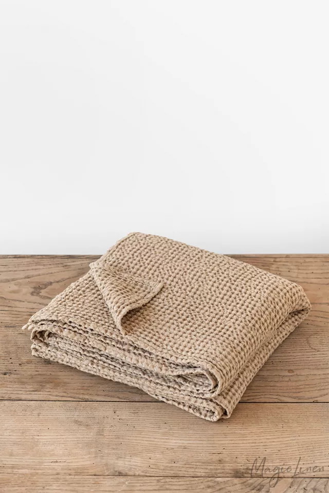 MagicLinen Waffle Throw | Urban Outfitters (US and RoW)