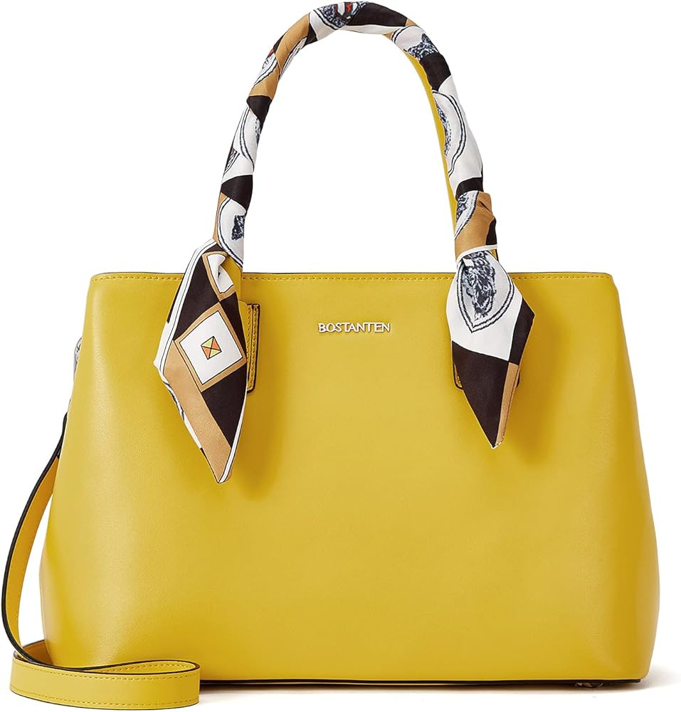 BOSTANTEN Women Leather Handbag Designer Top Handle Satchel Shoulder Tote Bags Crossbody Purses | Amazon (US)