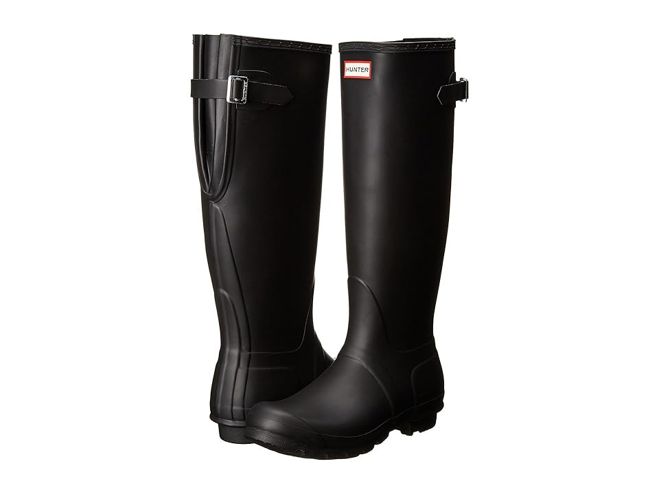 Hunter Original Back Adjustable Women's Rain Boots Black : 7 M, Rubber | Zappos