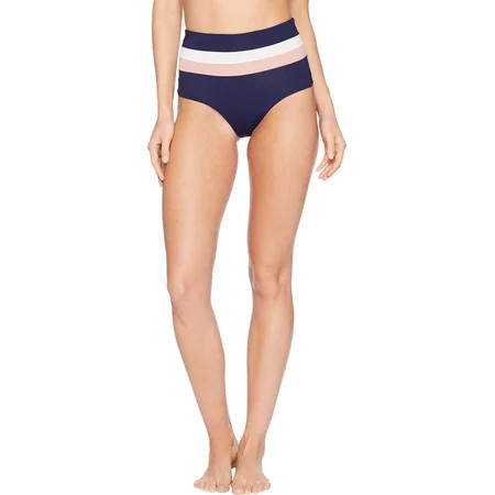 L*Space Color Block Rebel Stripe Portia Bottom Midnight Blue/Primrose/Cream LG | Walmart (US)