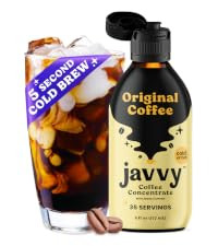 Javvy Coffee Concentrate - Cold Brew Coffee, Perfect for Instant Iced Coffee, Cold Brewed Coffee ... | Amazon (US)