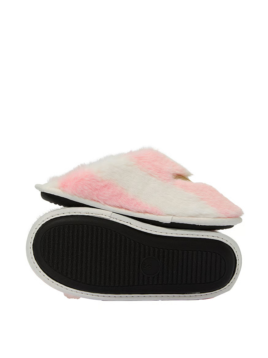Buy Luxe Plush Closed-Toe Slippers, Heritage Stripe - Order Slippers online - Victoria's Secret U... | Victoria's Secret (US / CA )