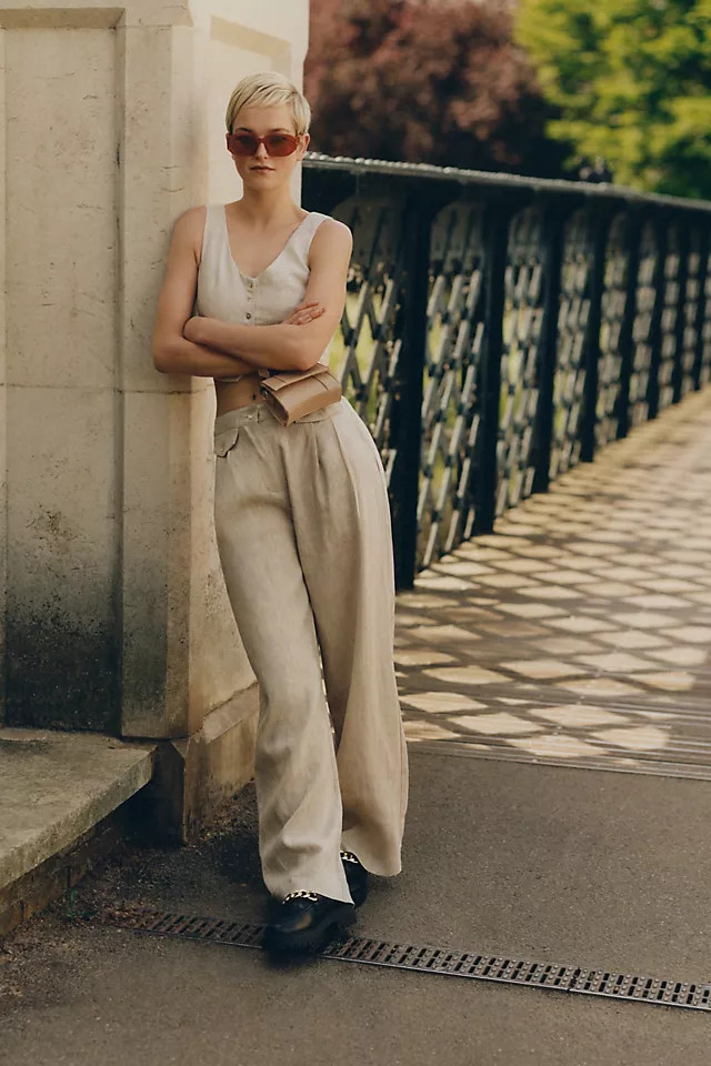 Sovere Instance Linen Pants | Anthropologie (US)