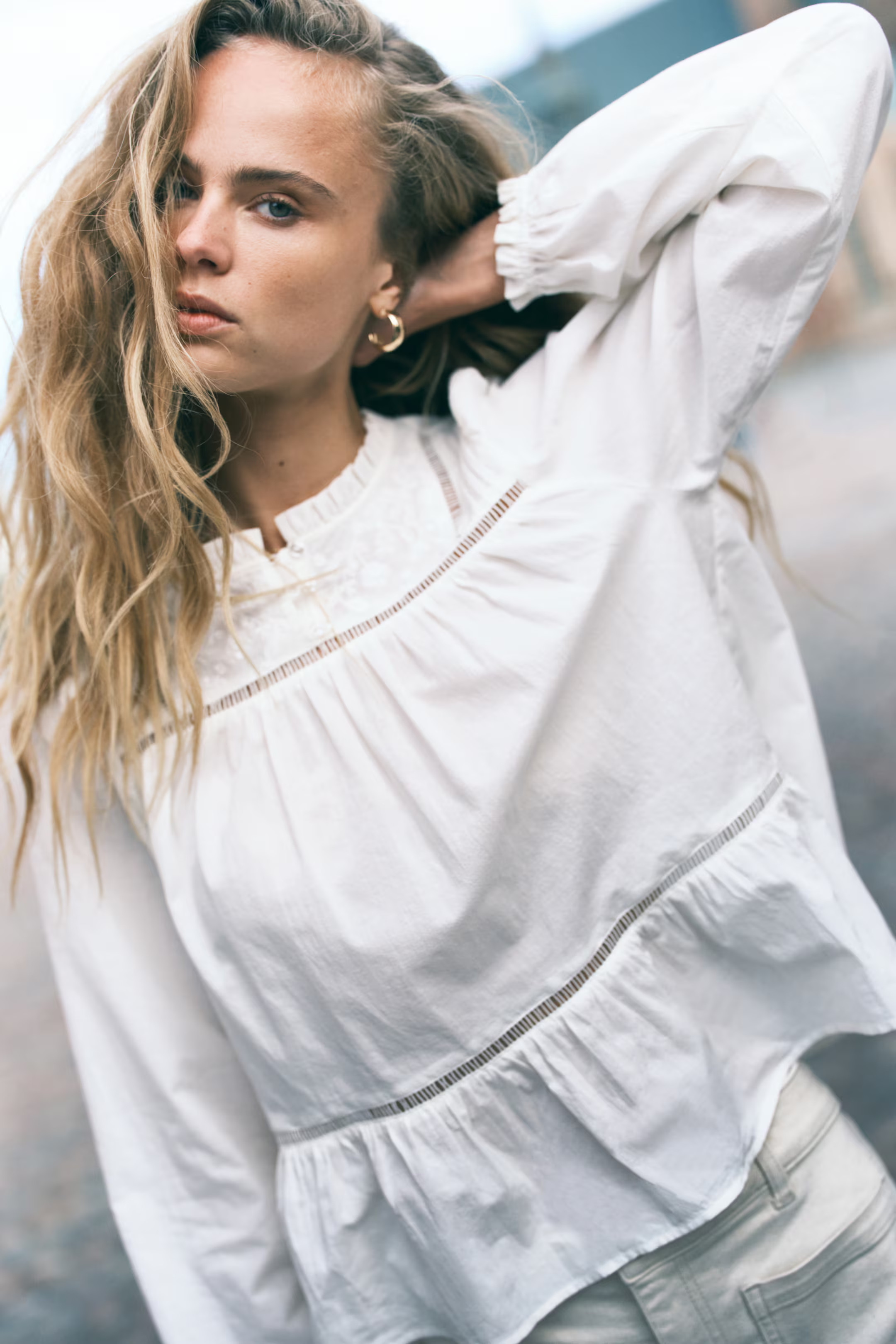 Embroidered cotton blouse | H&M (UK, MY, IN, SG, PH, TW, HK)