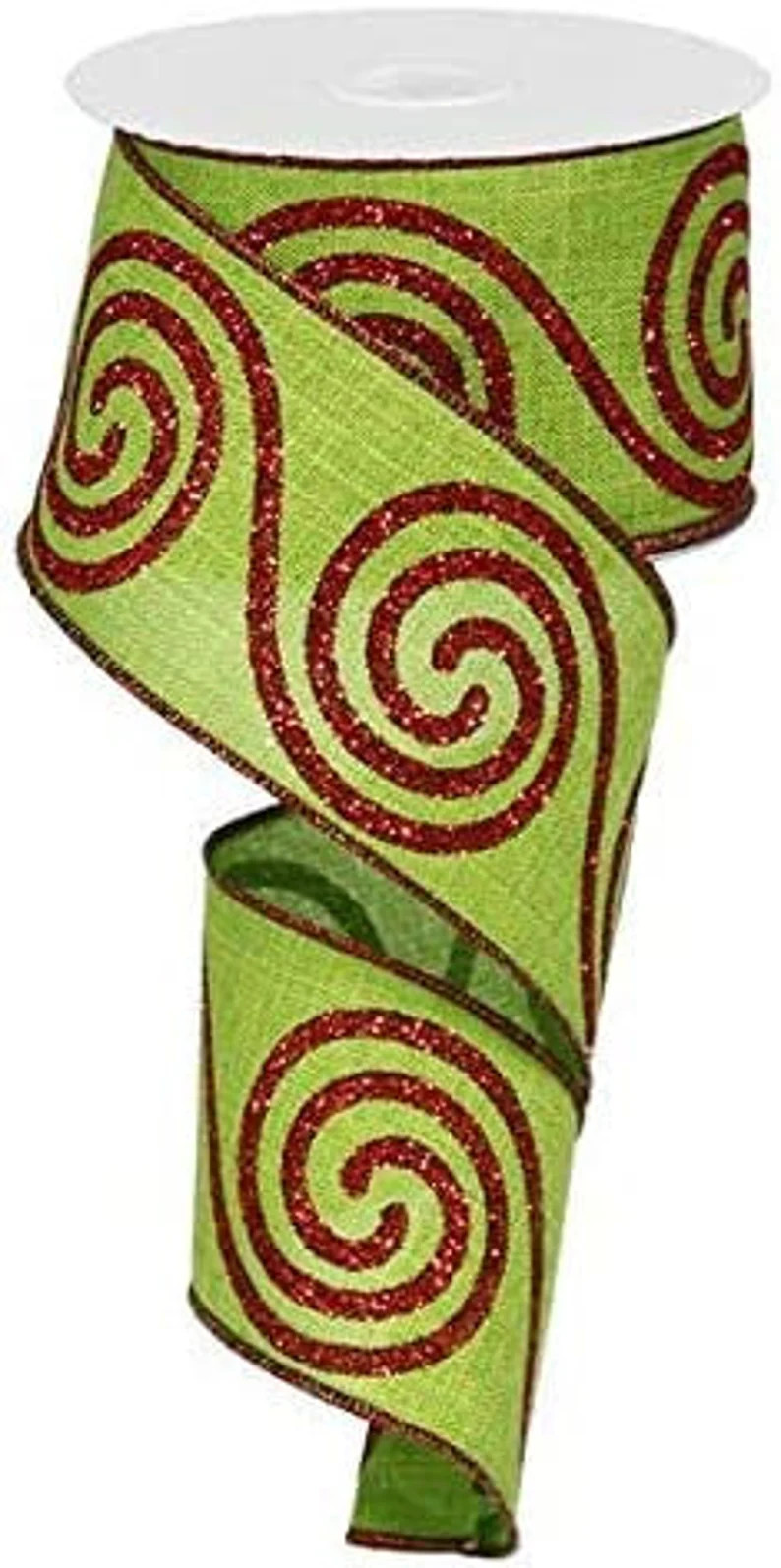 Christmas Wired Ribbon, Craft Supply for Making Handmade DIY Wreath, Garland & Bows, 2.5 inches  ... | Etsy (US)