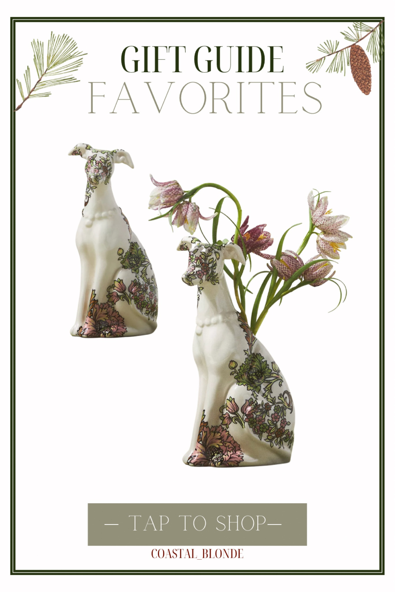 Dog base floral green and pink home decor gift guide 

#LTKHoliday #LTKGiftGuide #LTKhome