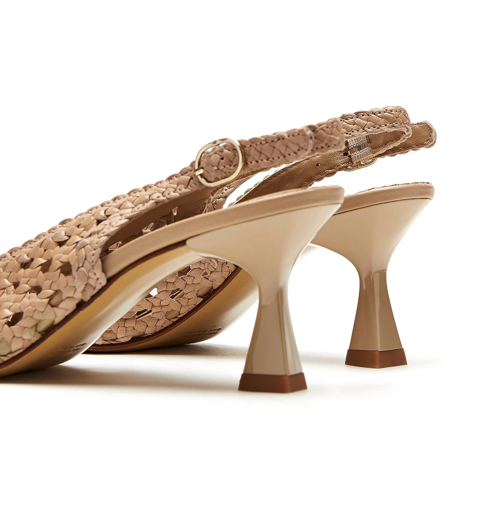 PUMP SLINGBACK WOVEN LEATHER PUMP | La Canadienne
