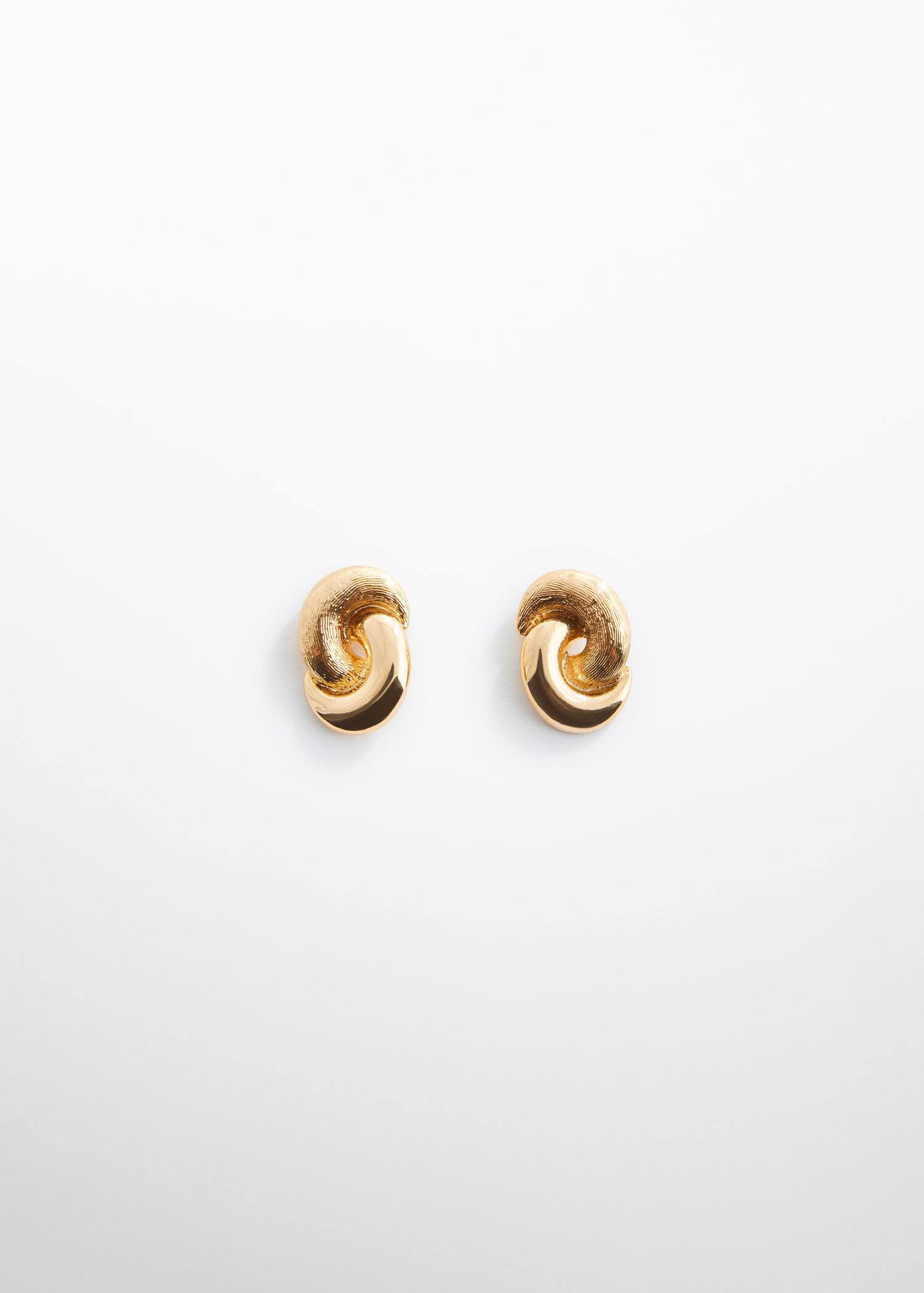 Intertwined hoop earrings -  Women | Mango United Kingdom | MANGO (UK)
