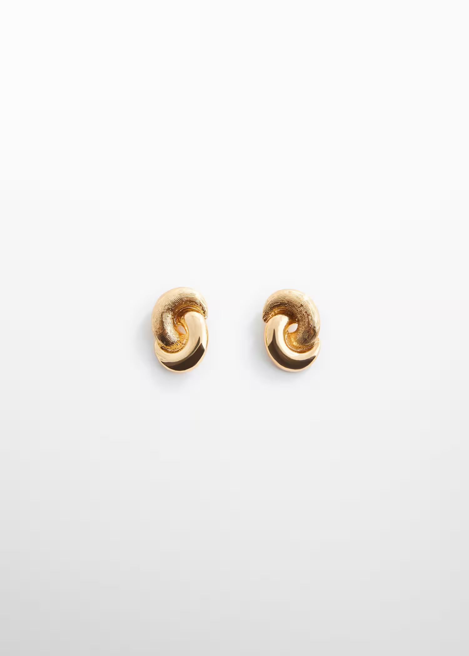 Intertwined hoop earrings -  Women | Mango United Kingdom | MANGO (UK)