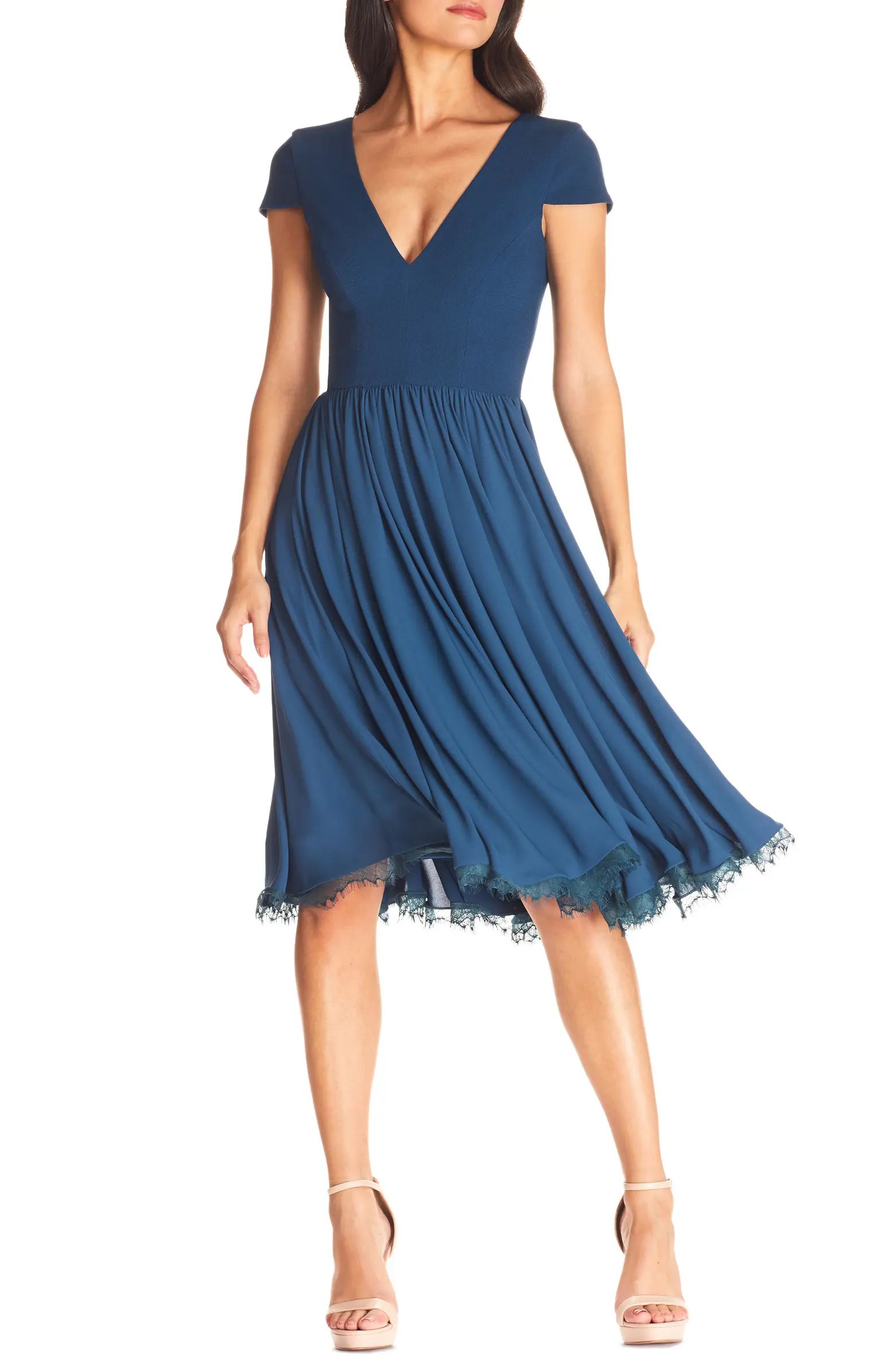 Corey Chiffon Fit & Flare Cocktail Dress | Nordstrom