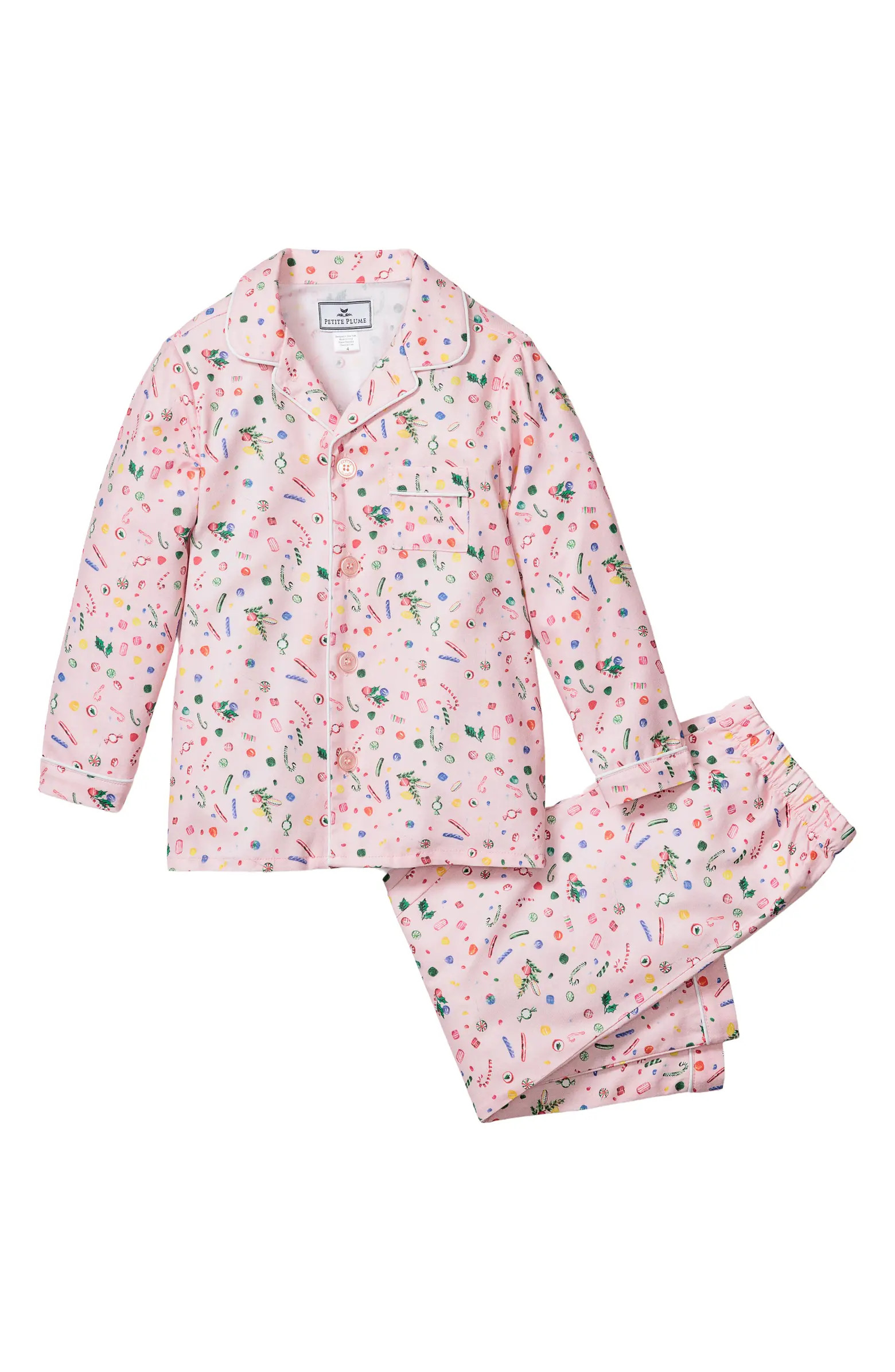 Petite Plume Kids' Vintage Sweets Two-Piece Pajamas | Nordstrom | Nordstrom