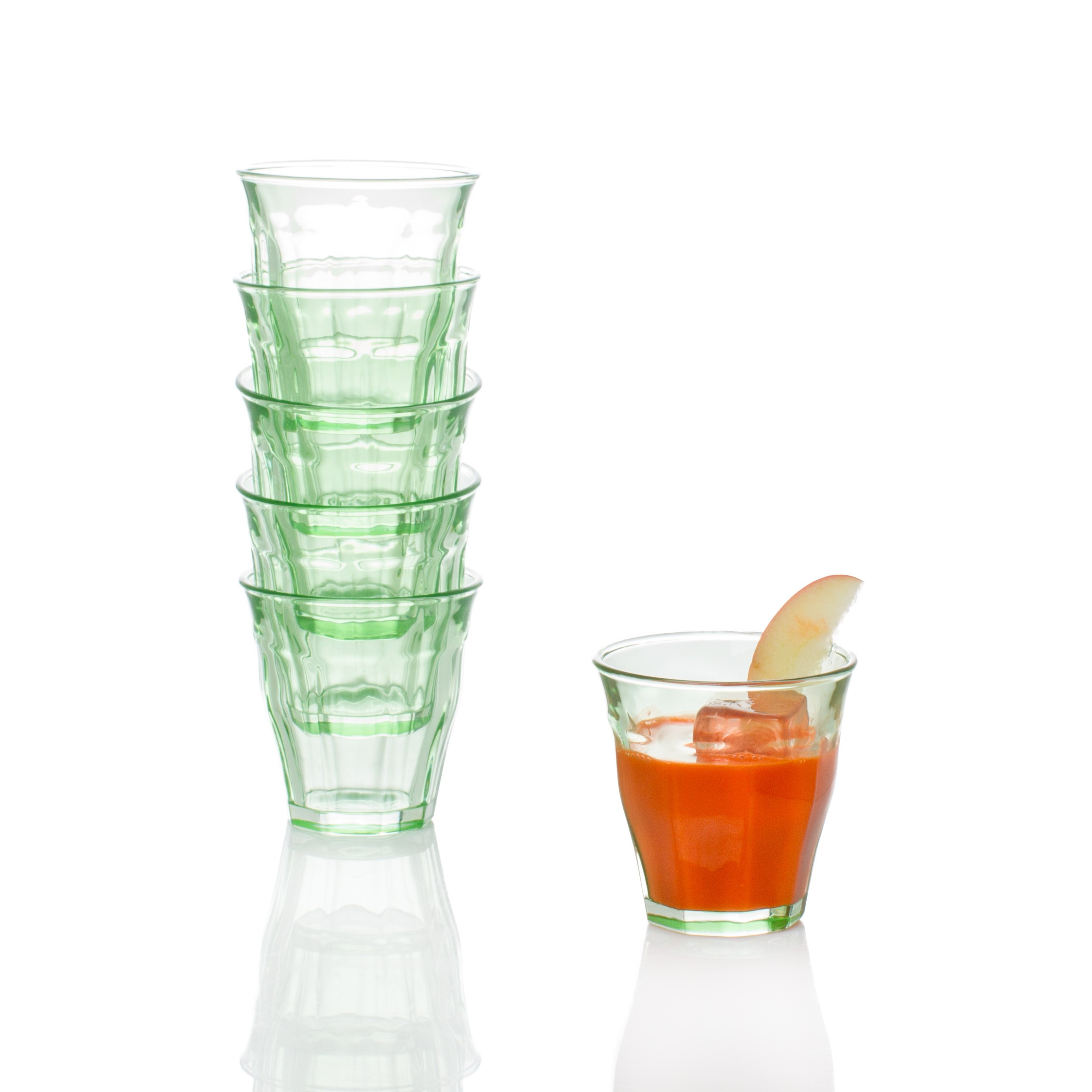 Green Bistro Glasses (Set of 6) | AHAlife