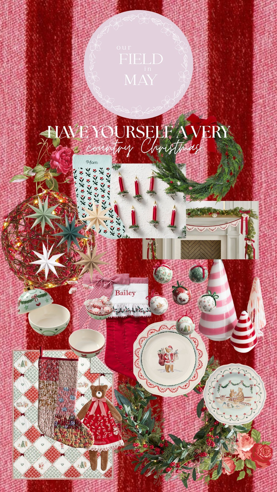 I've been leaning into my Countryside Christmas aesthetic this year 🩷

#LTKHoliday #LTKSeasonal #LTKHome