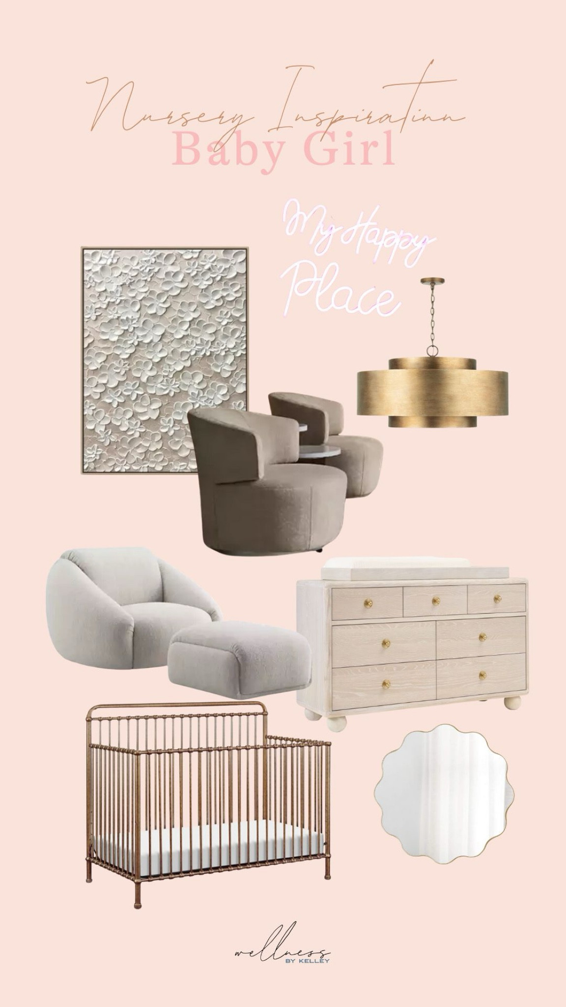 Baby Girl Nursery Inspiration 💕🫶🌸

#LTKKids #LTKBaby #LTKBump