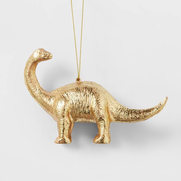 Brontosaurus Christmas Tree Ornament Gold Foil - Wondershop™ | Target