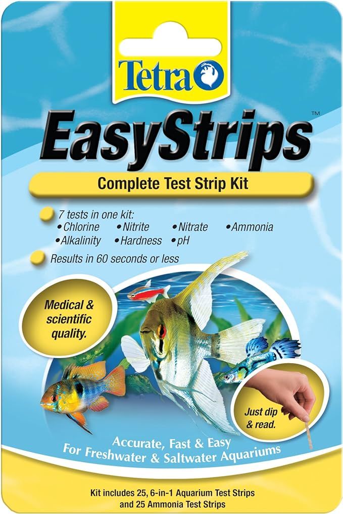 Tetra EasyStrips Complete Kit 25, 6 in1 Testing Strips and 25 Ammonia Testing Strips | Amazon (US)