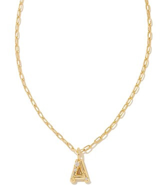 14K Gold Crystal Initial Short Pendant Necklace | Dillard's