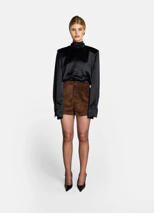 Brown Suede Shorts | DE SAVARY LONDON