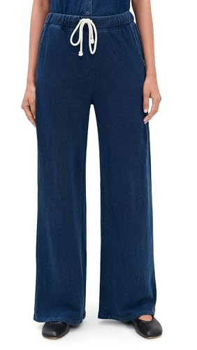 Z SUPPLY Women's Hunter Knit Denim Pants, Indigo, L | Amazon (US)
