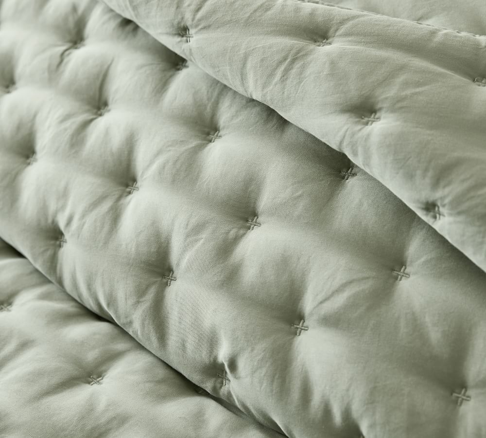 TENCEL&#8482; Tufted Quilt | Pottery Barn (US)
