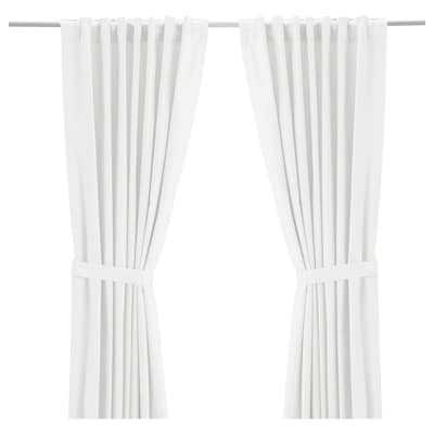 RITVA Curtains with tie-backs, 1 pair - white - IKEA | IKEA (DE)
