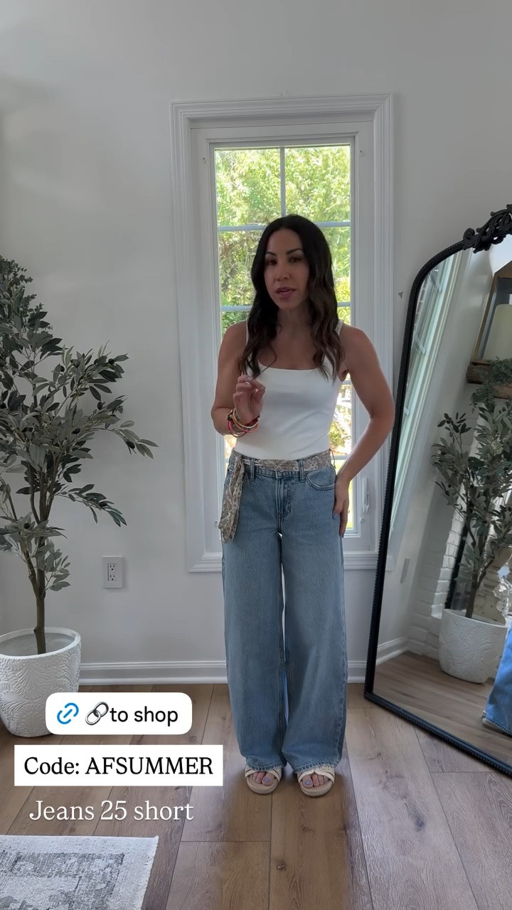 Abercrombie code AFSUMMER. Baggy jeans, 25 short. Low rise jeans.

#LTKSaleAlert #LTKOver40 #LTKPetite