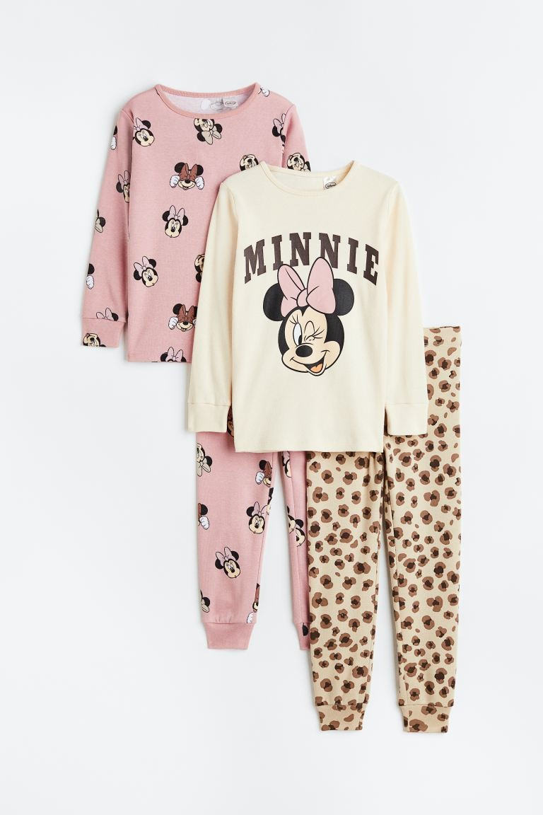 2-pack printed cotton jersey pyjamas | H&M (US + CA)