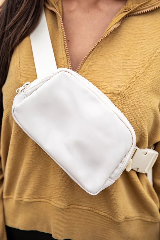 Places To Go Beige Belt Bag DOORBUSTER | Pink Lily