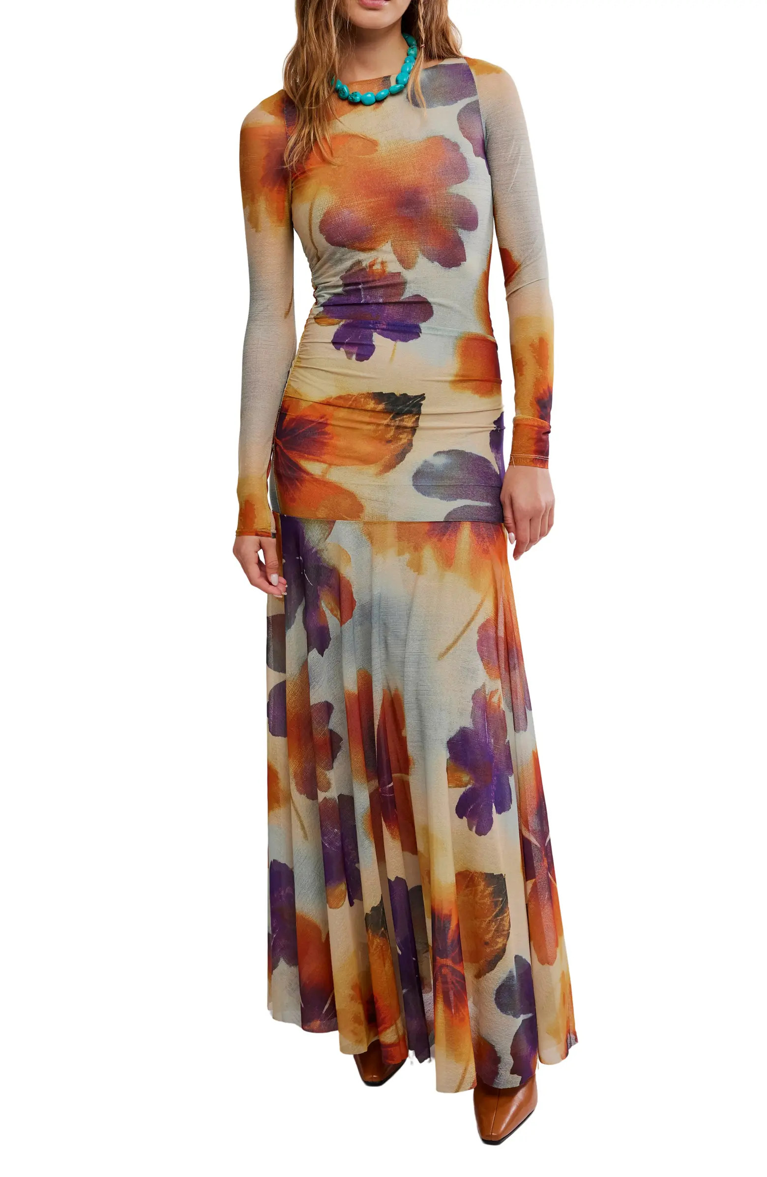 Sunnei Long Sleeve Mesh Dress | Nordstrom