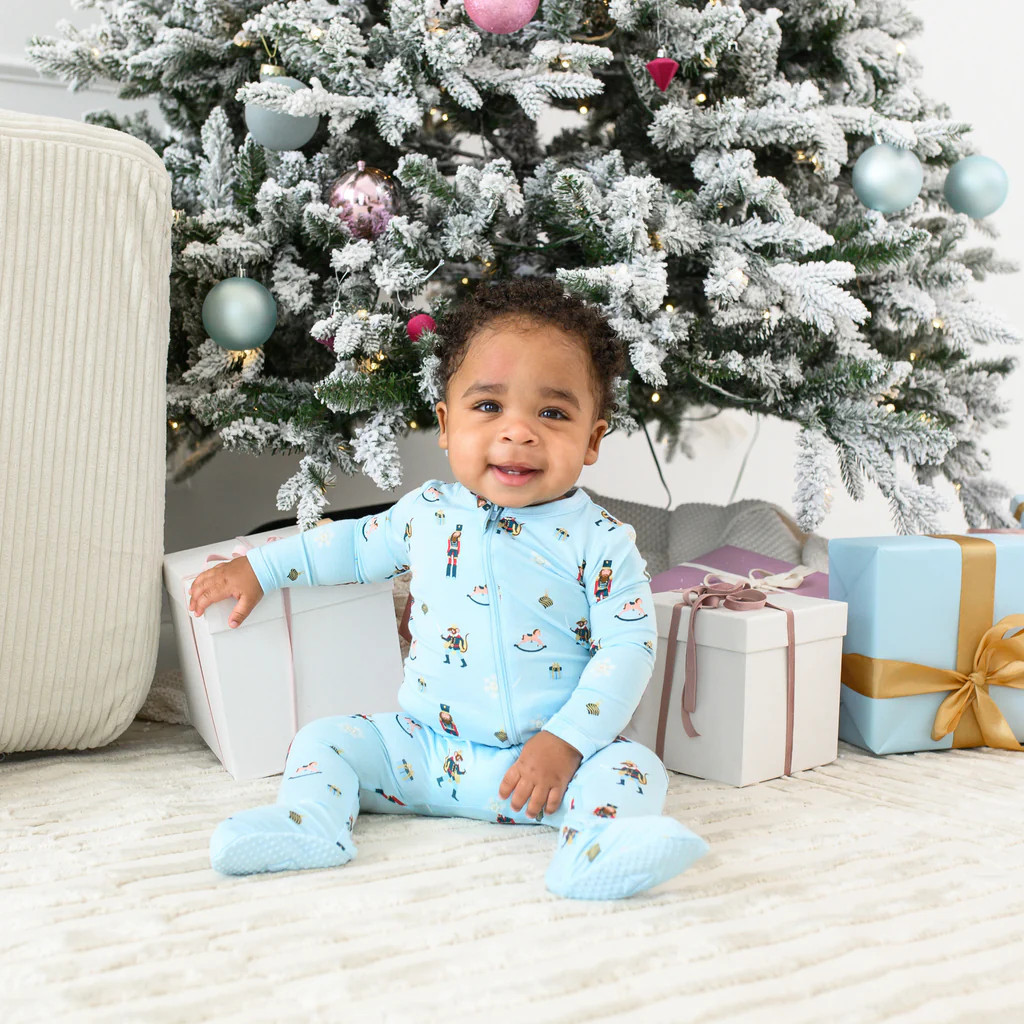 Zippered Footie in Nutcracker | Kyte BABY