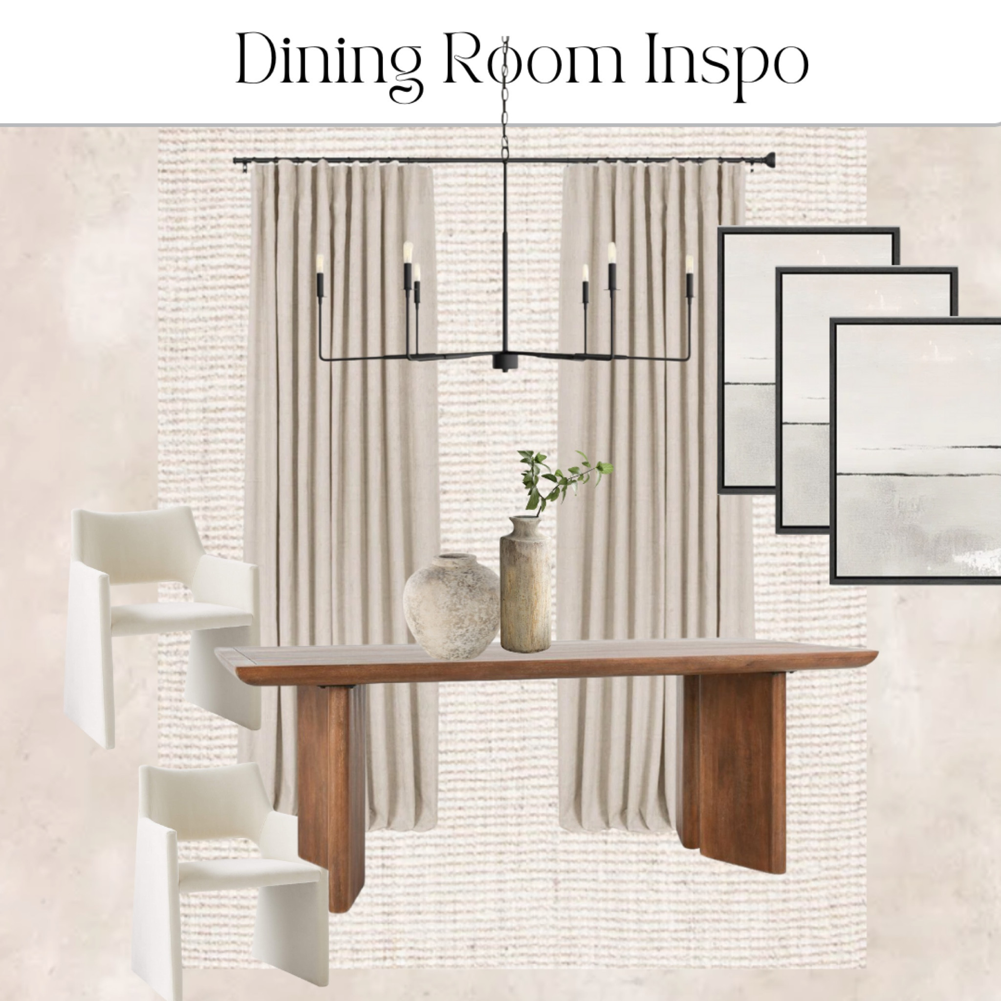 Organic Dining Room Inspo🤍