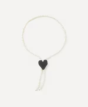 Black Heart Texas Tie Lariat Necklace | Liberty London (UK)