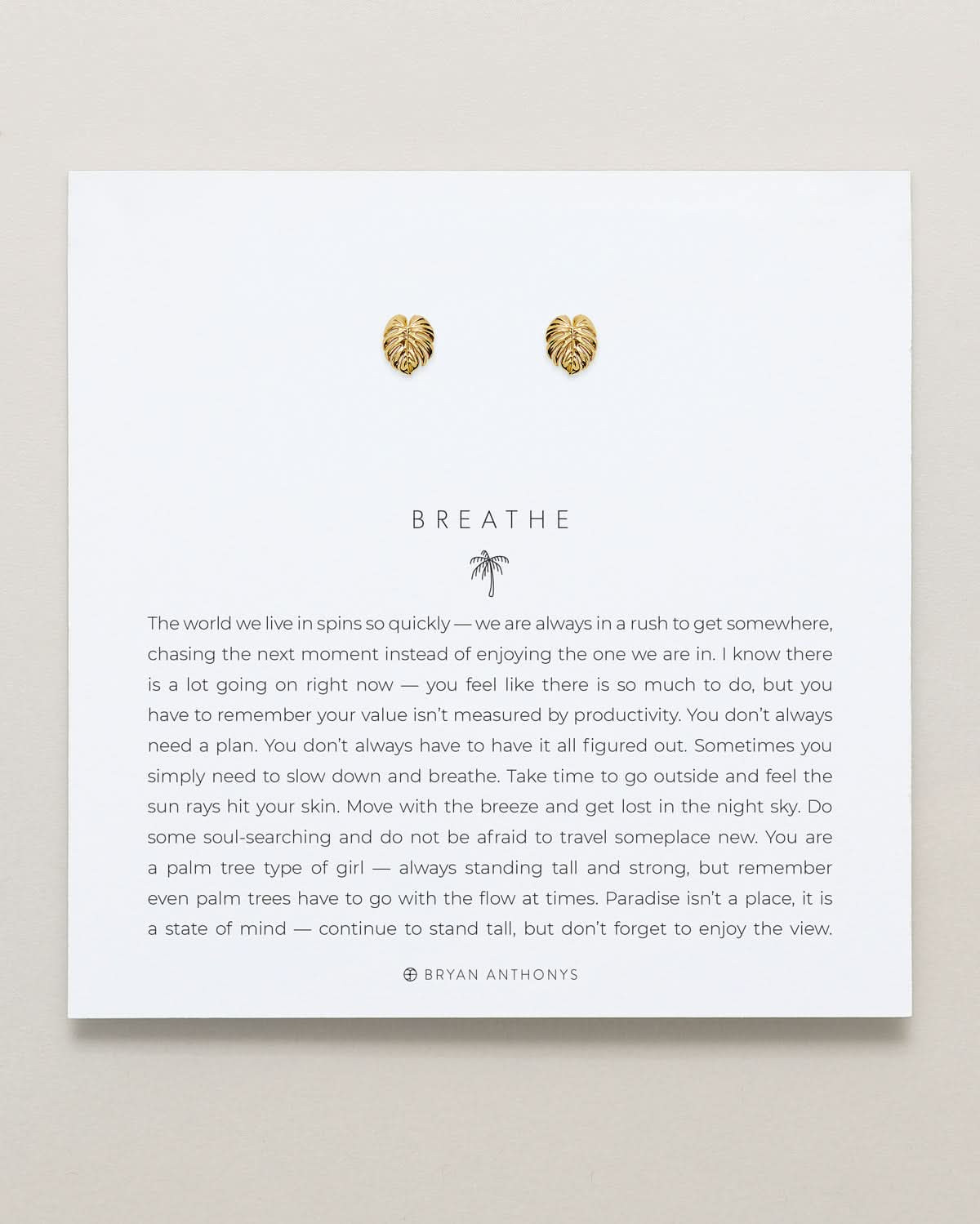 Breathe Stud Earrings | Bryan Anthonys