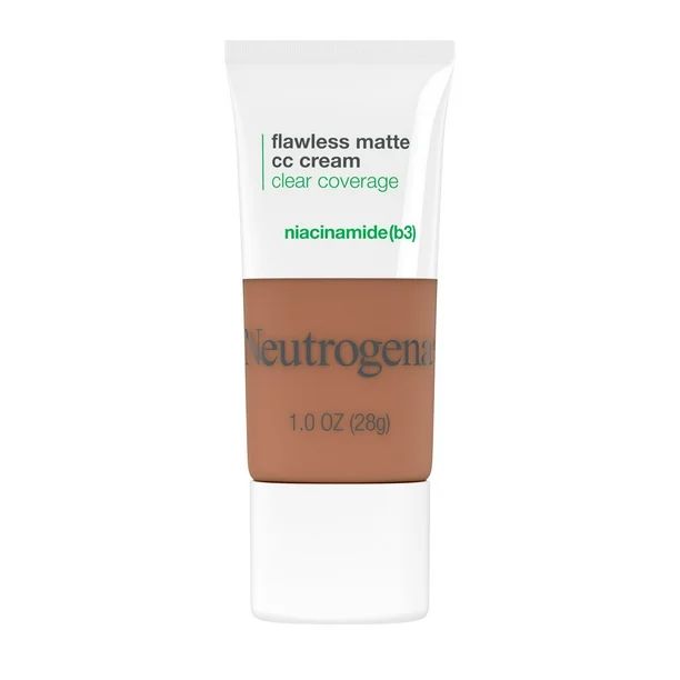 Neutrogena Clear Coverage Flawless Matte CC Cream, Amber 8.0, 1 oz | Walmart (US)