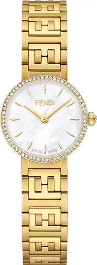 Forever Fendi Diamond Bracelet Watch, 19mm | Nordstrom Rack