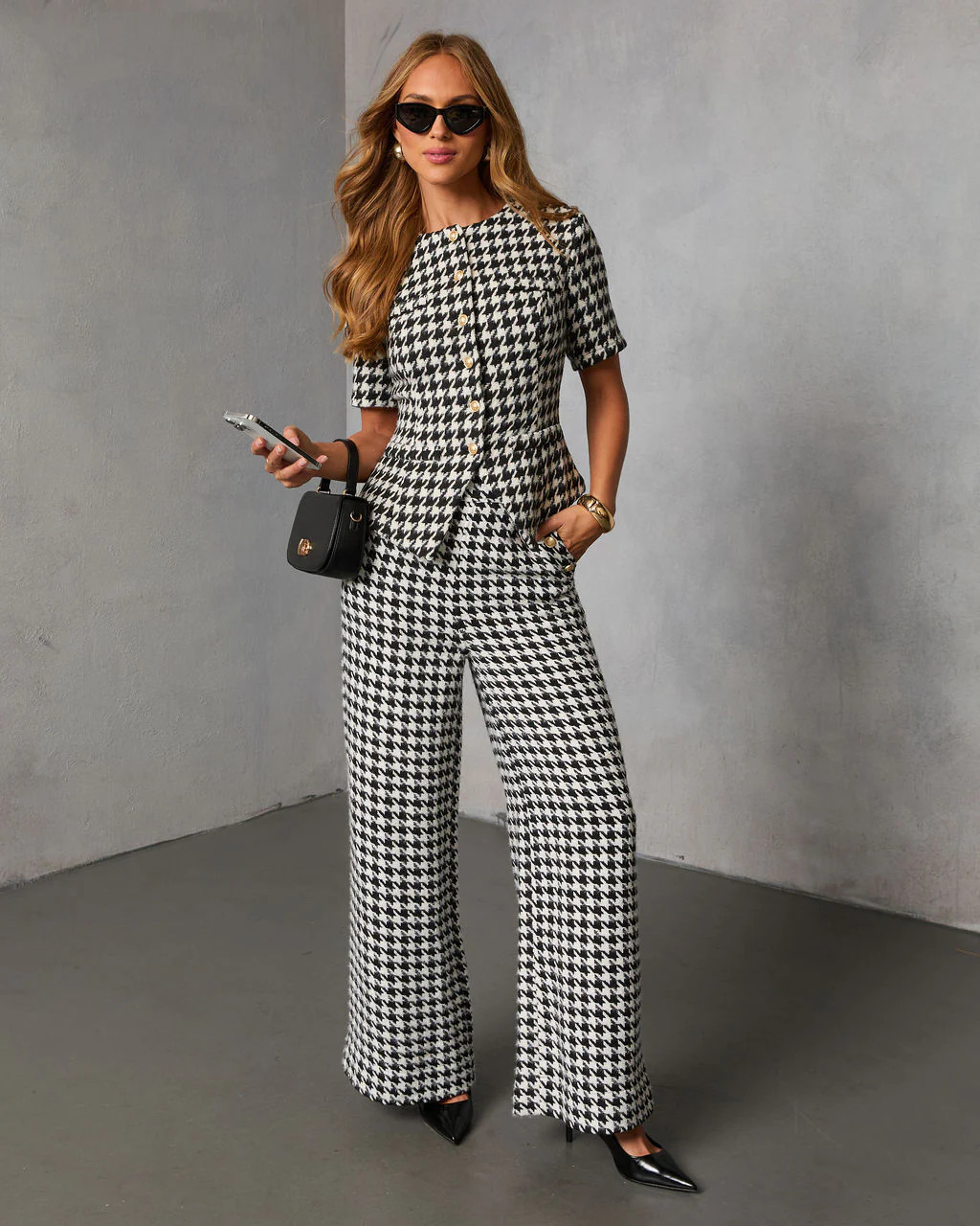 Seeley Houndstooth Straight Leg Pant | VICI