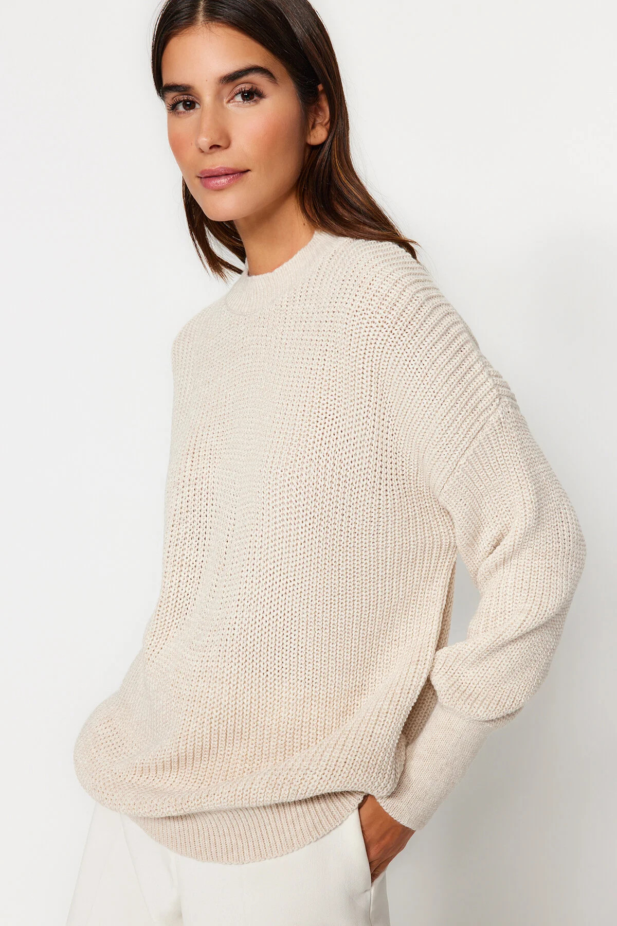 Trendyol Collection Pullover - Grau - Oversized | Trendyol DE