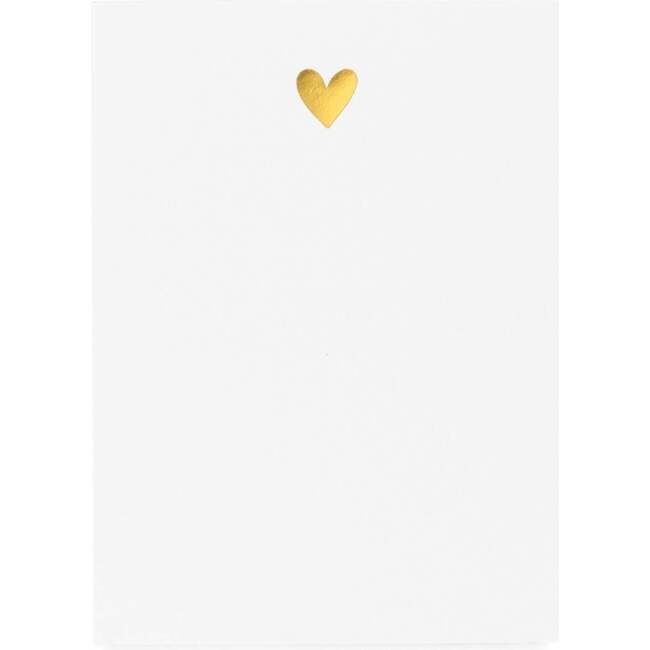 Sugar Paper | Mini Pad, Gold Heart (White) | Maisonette | Maisonette