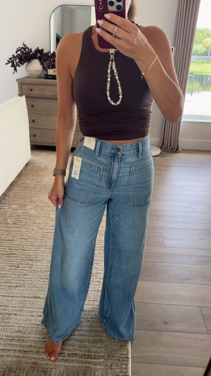 New Target Palazzo Jeans
TTS I'm wearing a 2
Target style

#LTKootd #LTKOver40 #LTKmomlife