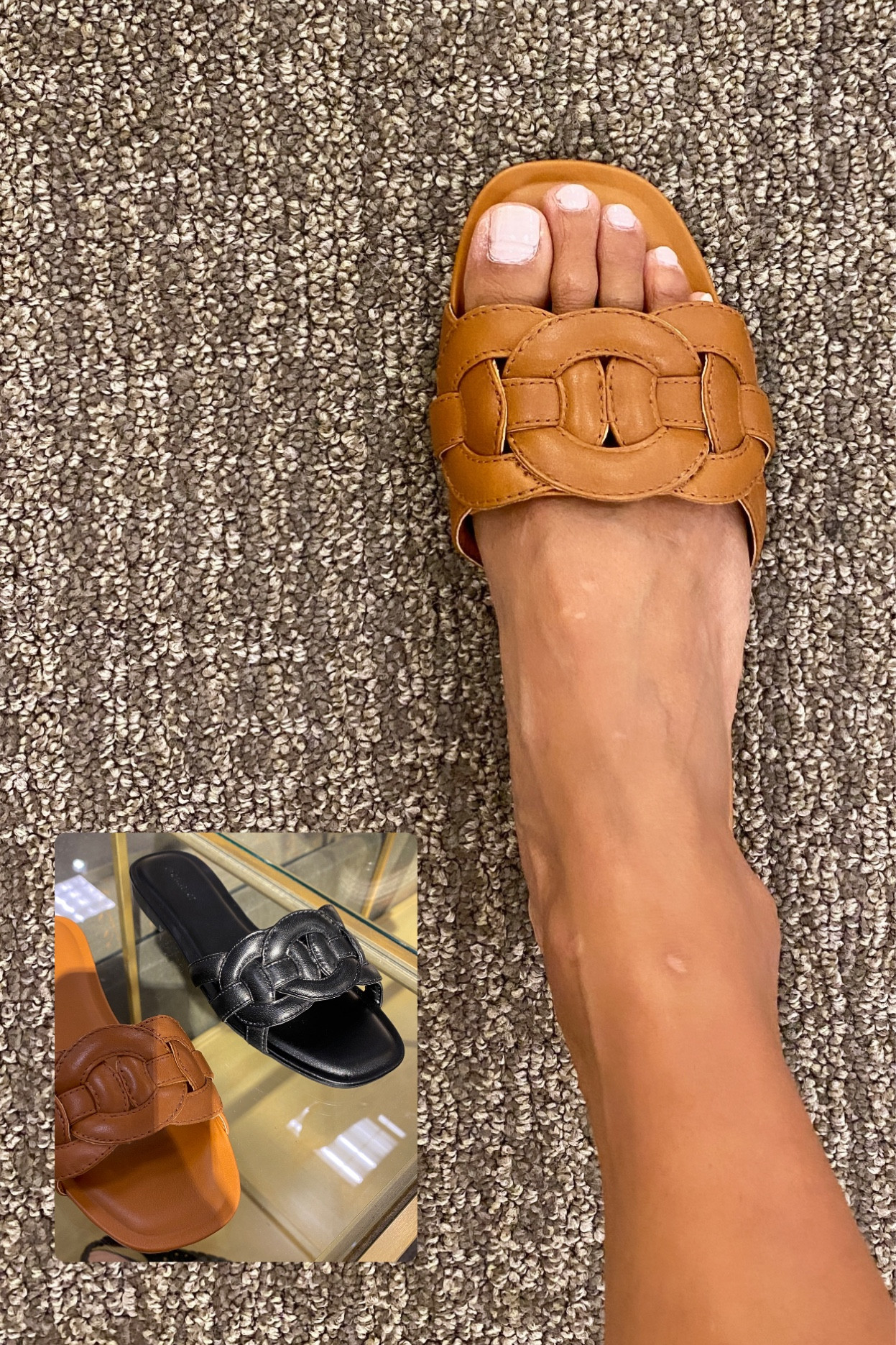 Slide sandals. Simple chic design. True to size  

#LTKunder100 #LTKshoecrush #LTKtravel